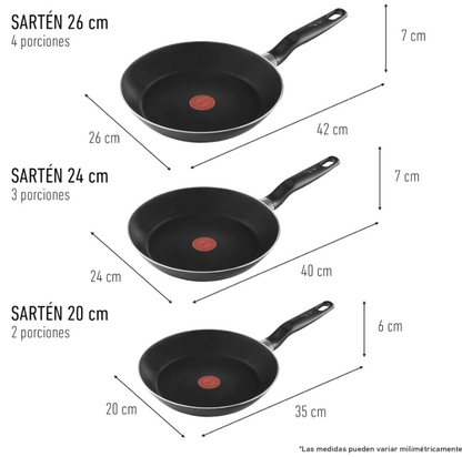 Sartenes Eternals - Cocina Sin Grasa, Fácil de Limpiar y Segura